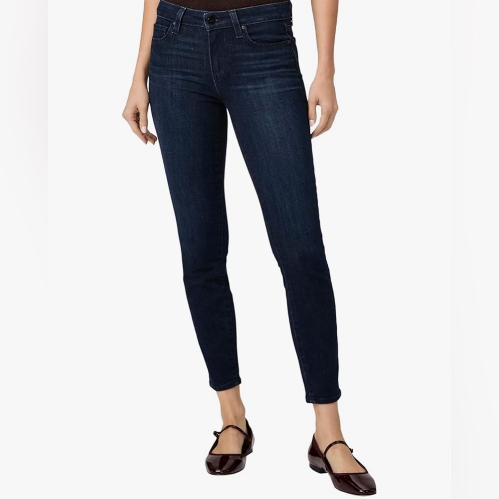 PAIGE Women's Dark Blue Skinny Jeans